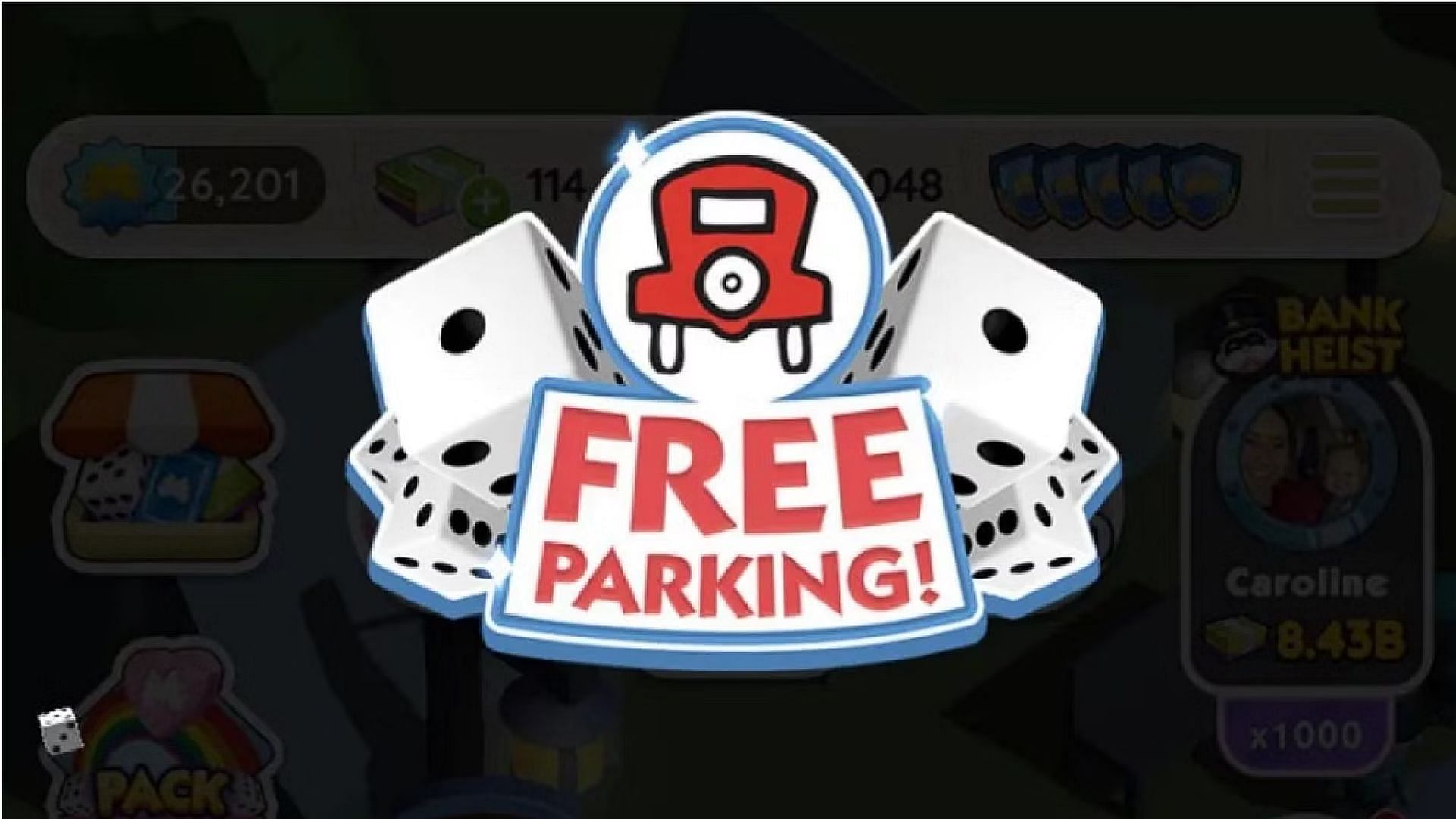 Free Parking Dice will help you win more free dice rolls. (Image via Scopely)